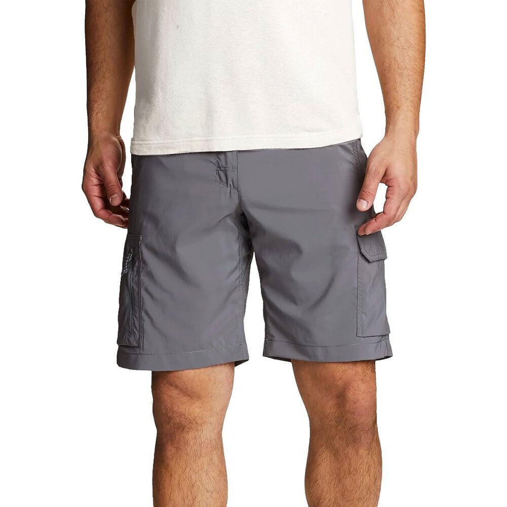 Columbia Silver Ridge II Cargo Shorts Nylon Hiking Water Lightweight Gray Men 38